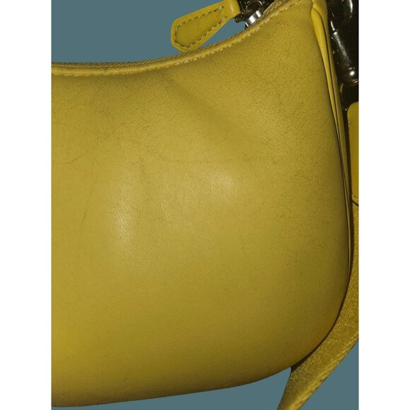 Coach Teri Yellow Shoulder Bag With Signature Quilted Crossbody - Picture 10 of 16
